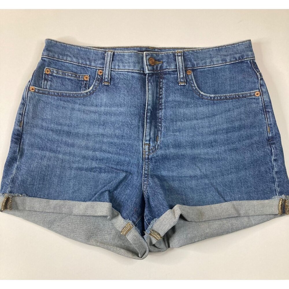J. Crew Factory Blue Denim High-Waist Women's Shorts